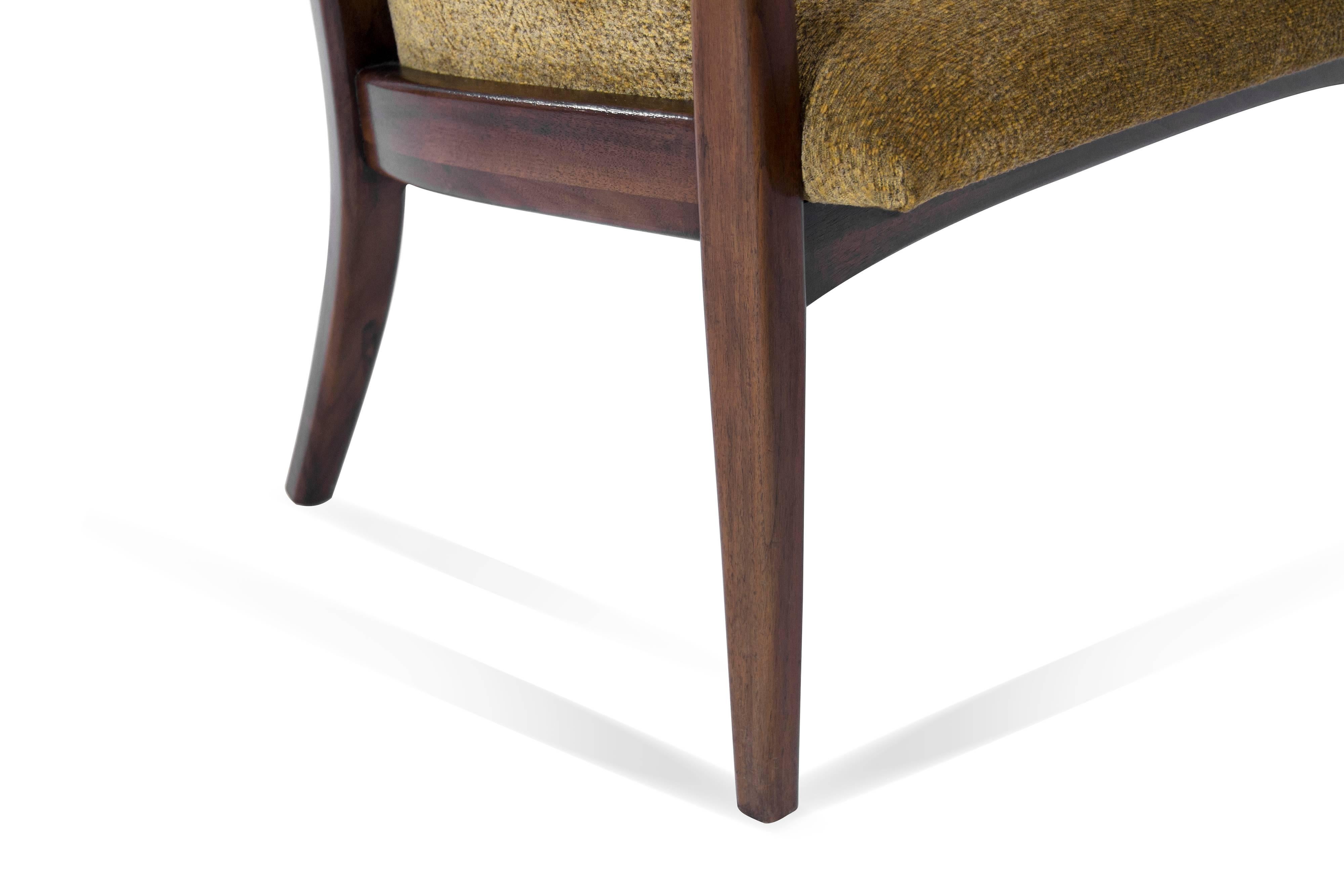 20th Century Walnut Frame Lounge Chairs by Milo Baughman for Thayer Coggin