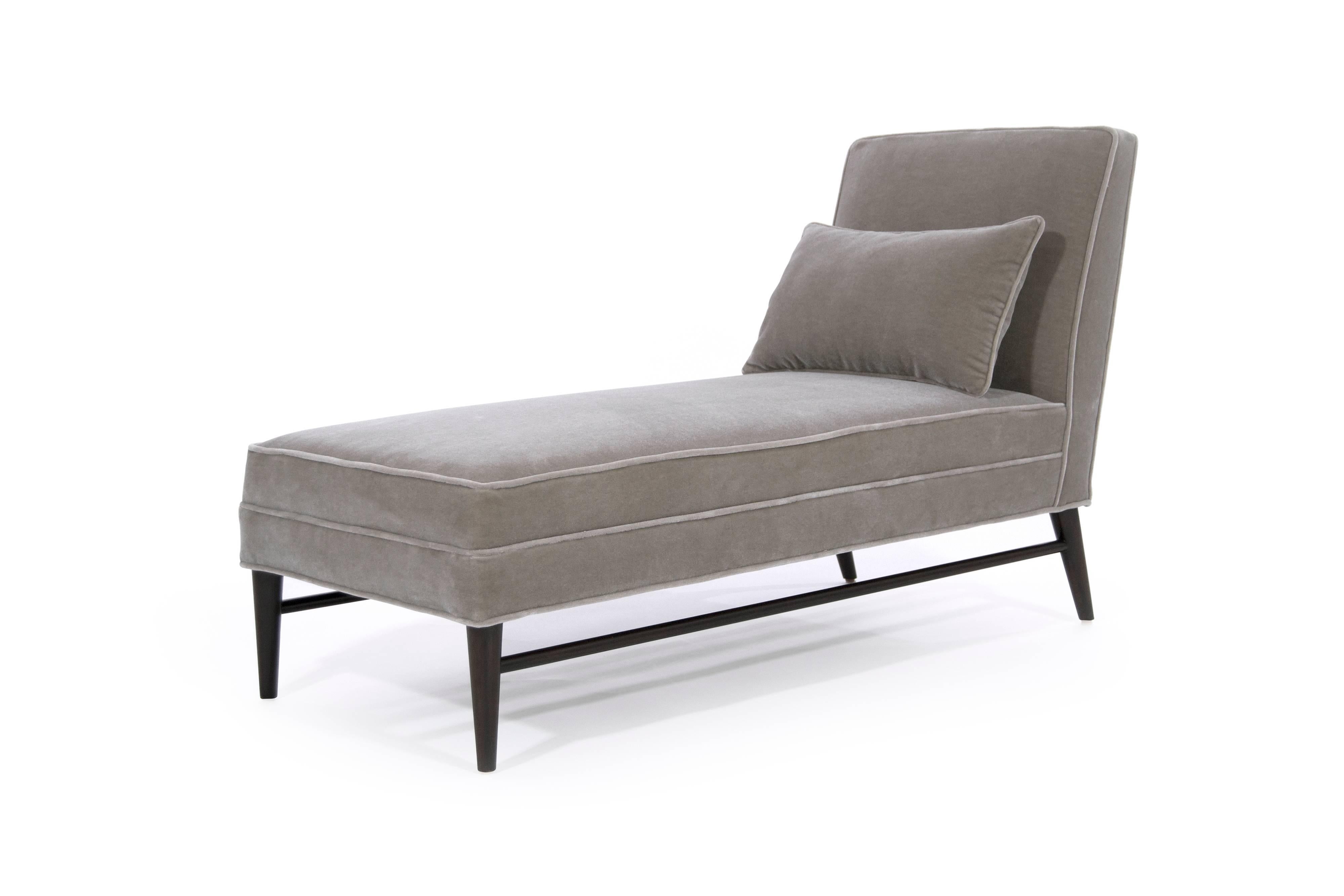 Paul McCobb for Directional Chaise Lounge in Mohair In Excellent Condition In Westport, CT