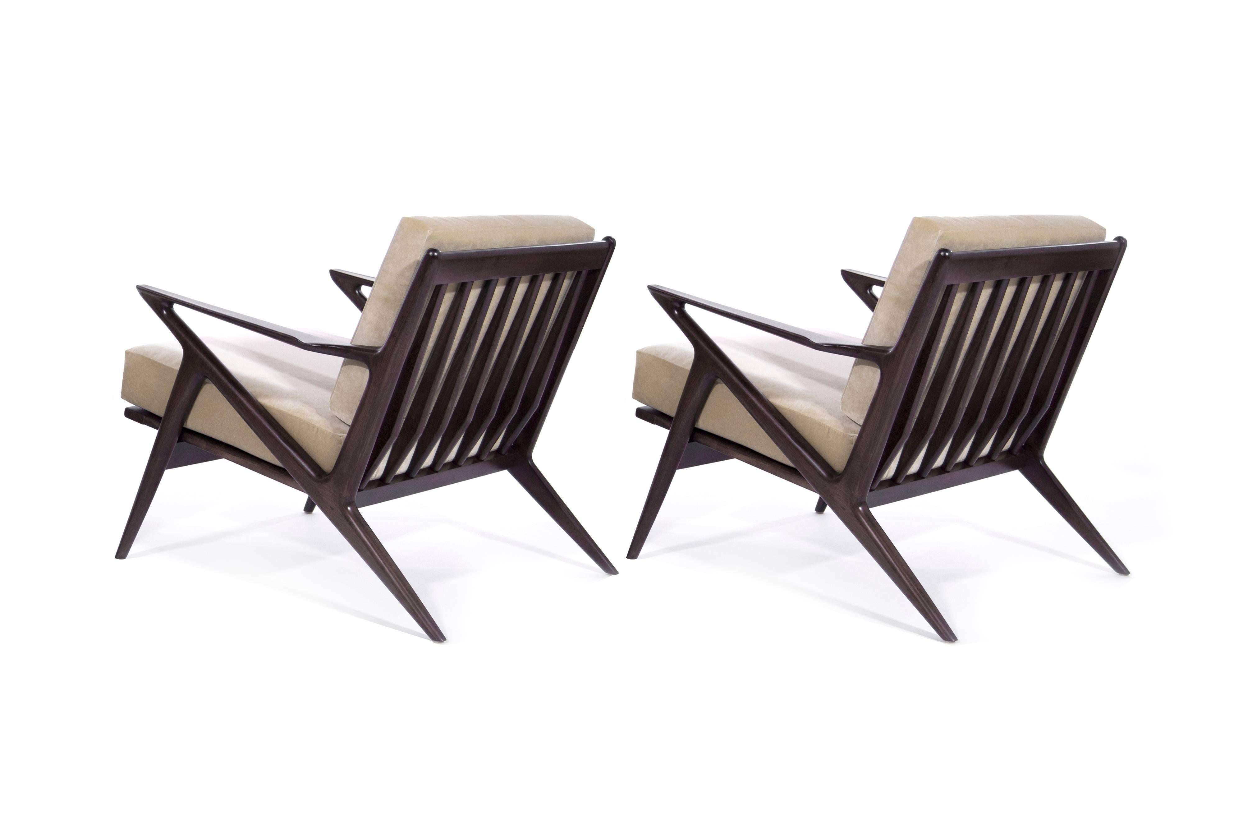 Mid-Century Modern Poul Jensen for Selig 'Z' Lounge Chairs, Denmark