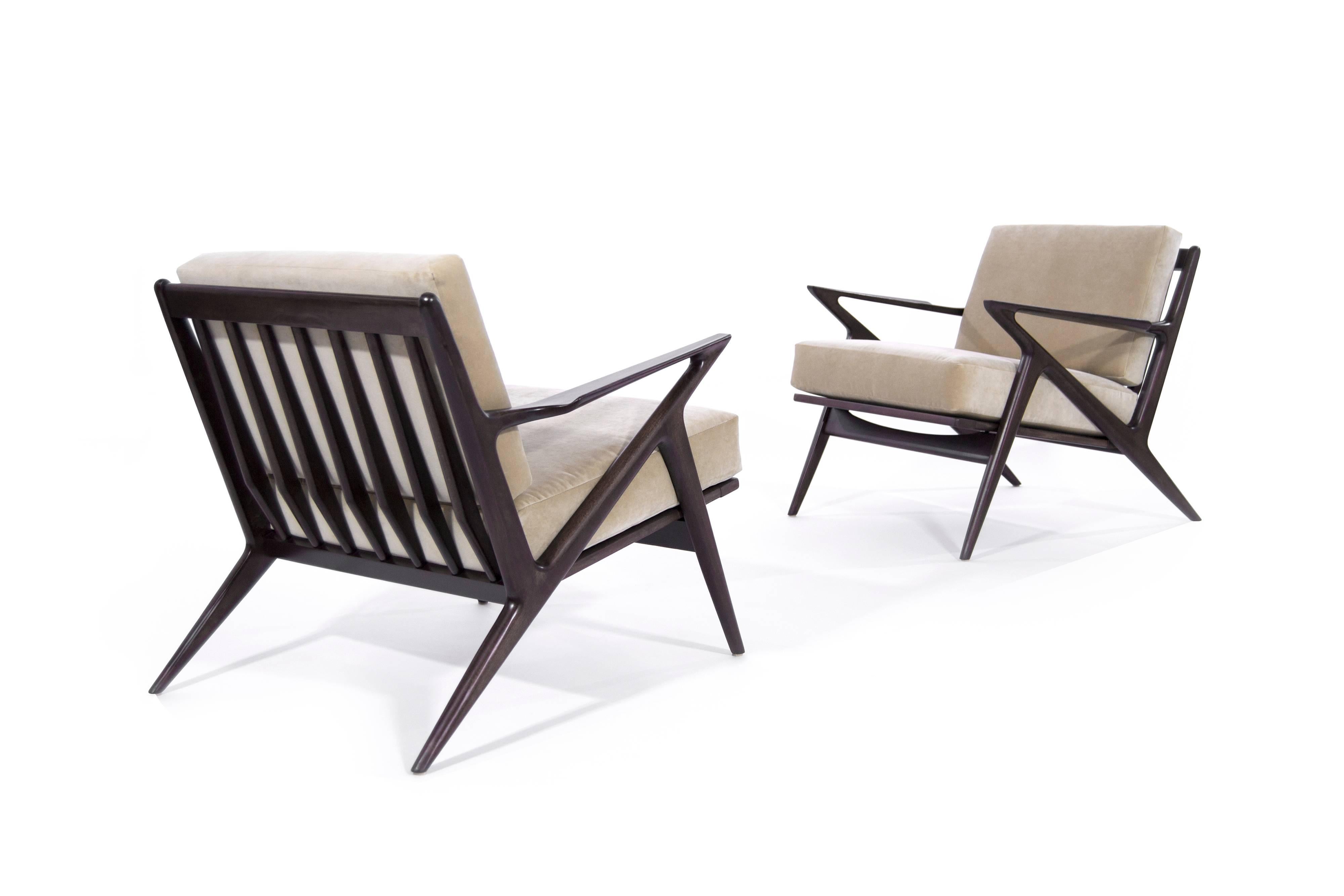 Danish Poul Jensen for Selig 'Z' Lounge Chairs, Denmark