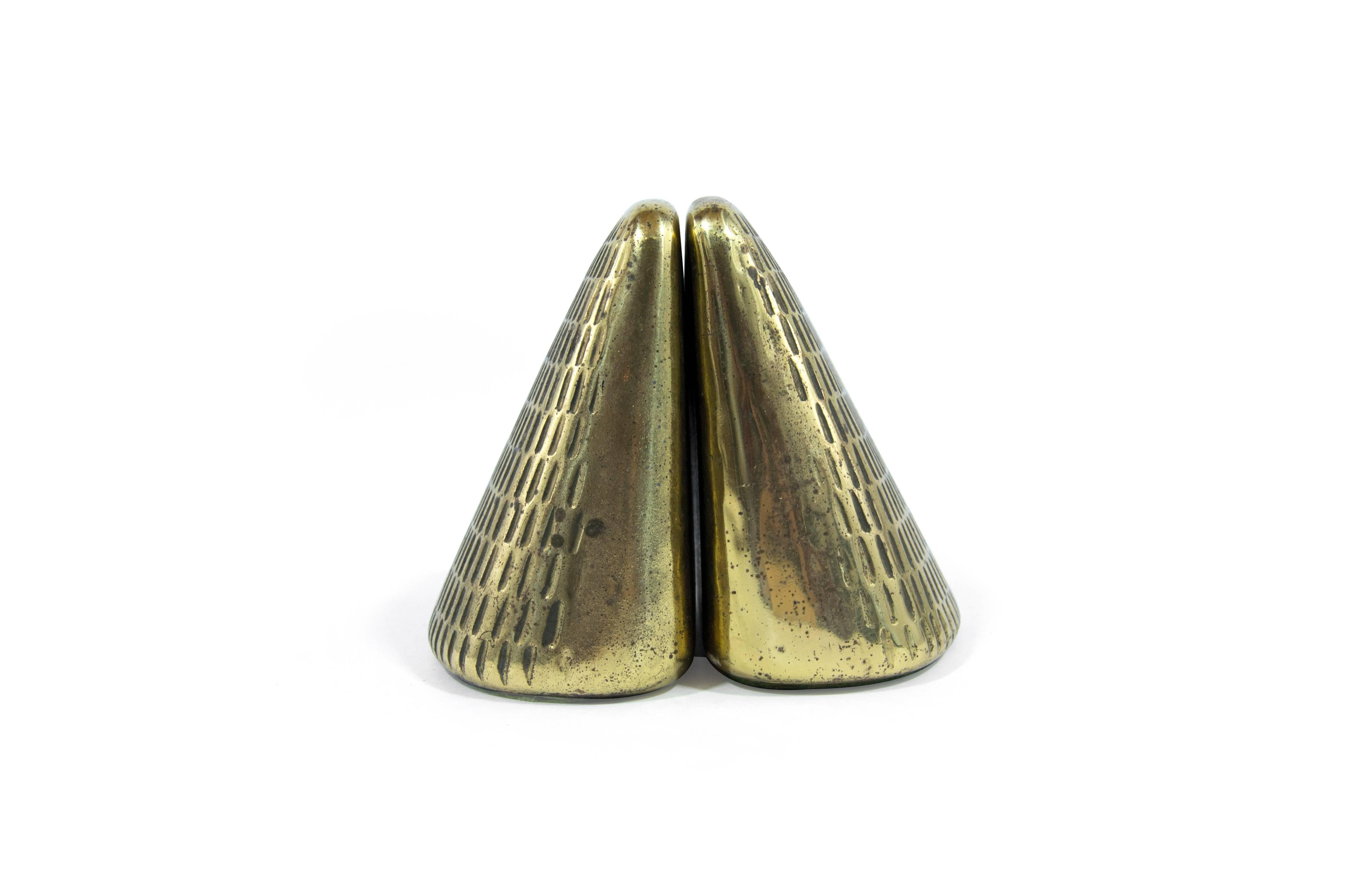 Mid-Century Modern Pyramid Bookends by Ben Seibel for Jenfred Ware