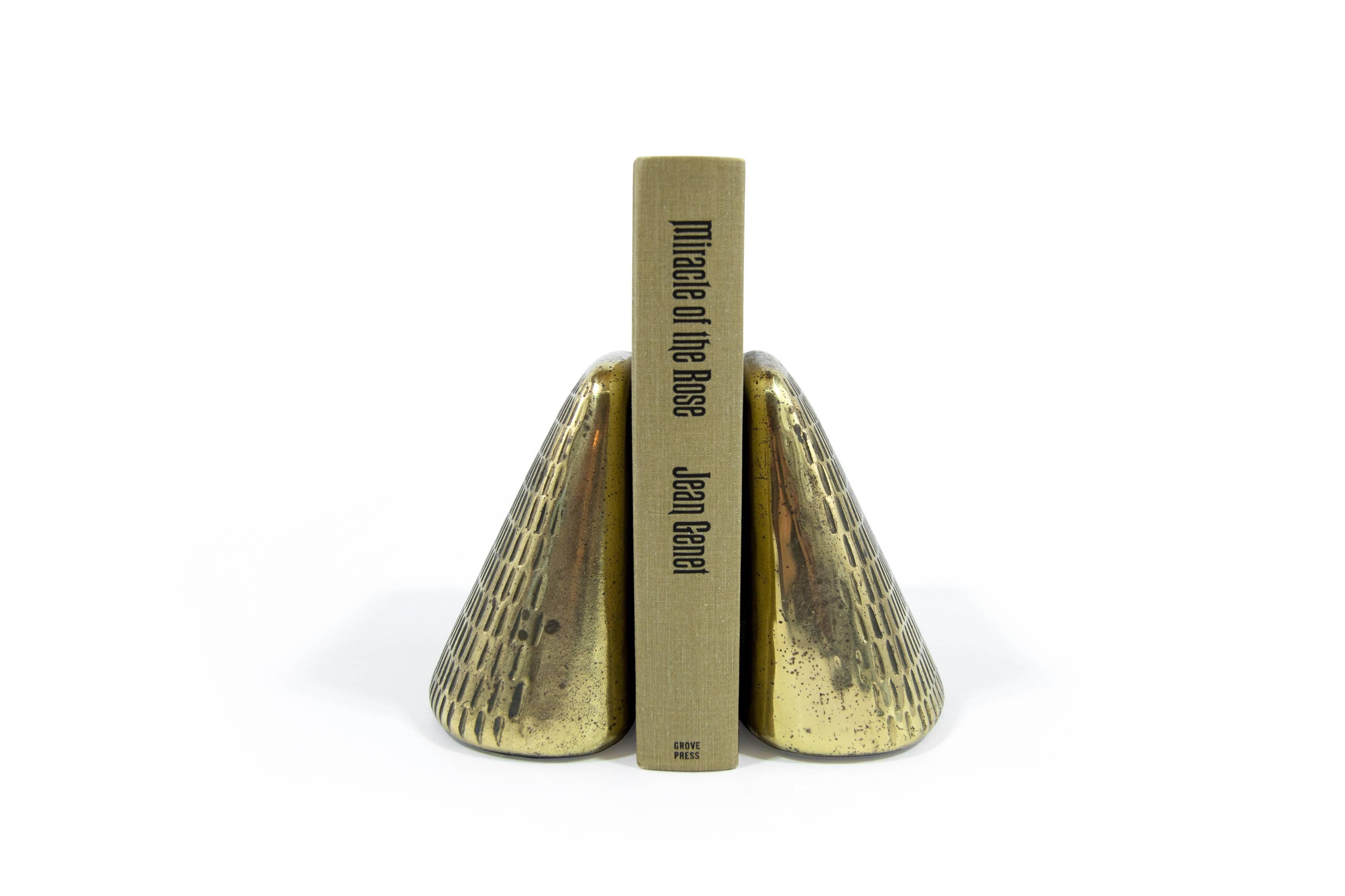 20th Century Pyramid Bookends by Ben Seibel for Jenfred Ware