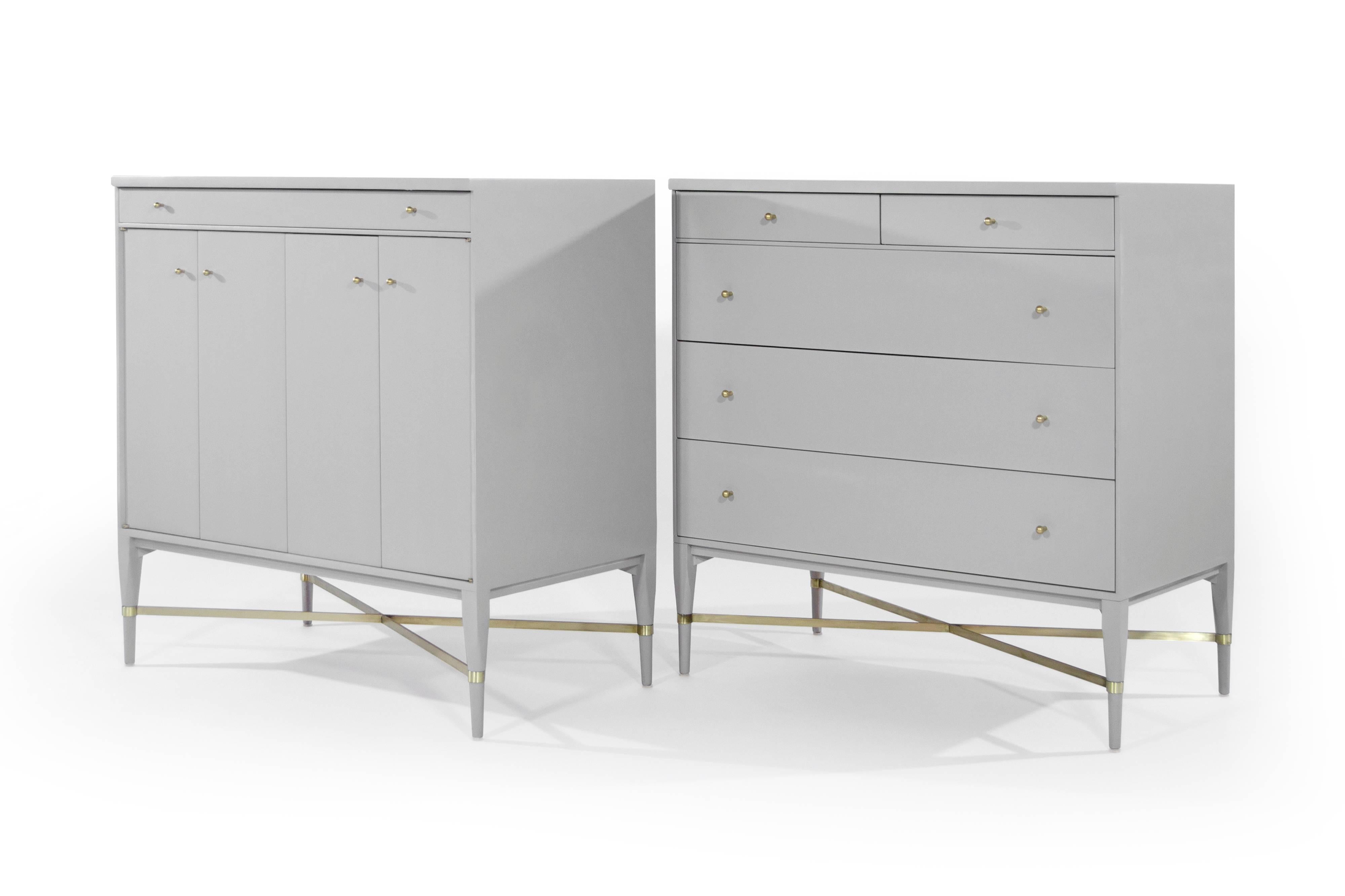 Mid-Century Modern Complimenting Bedside Tables by Paul McCobb, Calvin Group, circa 1950s