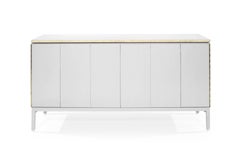 Travertine Top Dresser by Paul McCobb, Calvin Group, circa 1950s