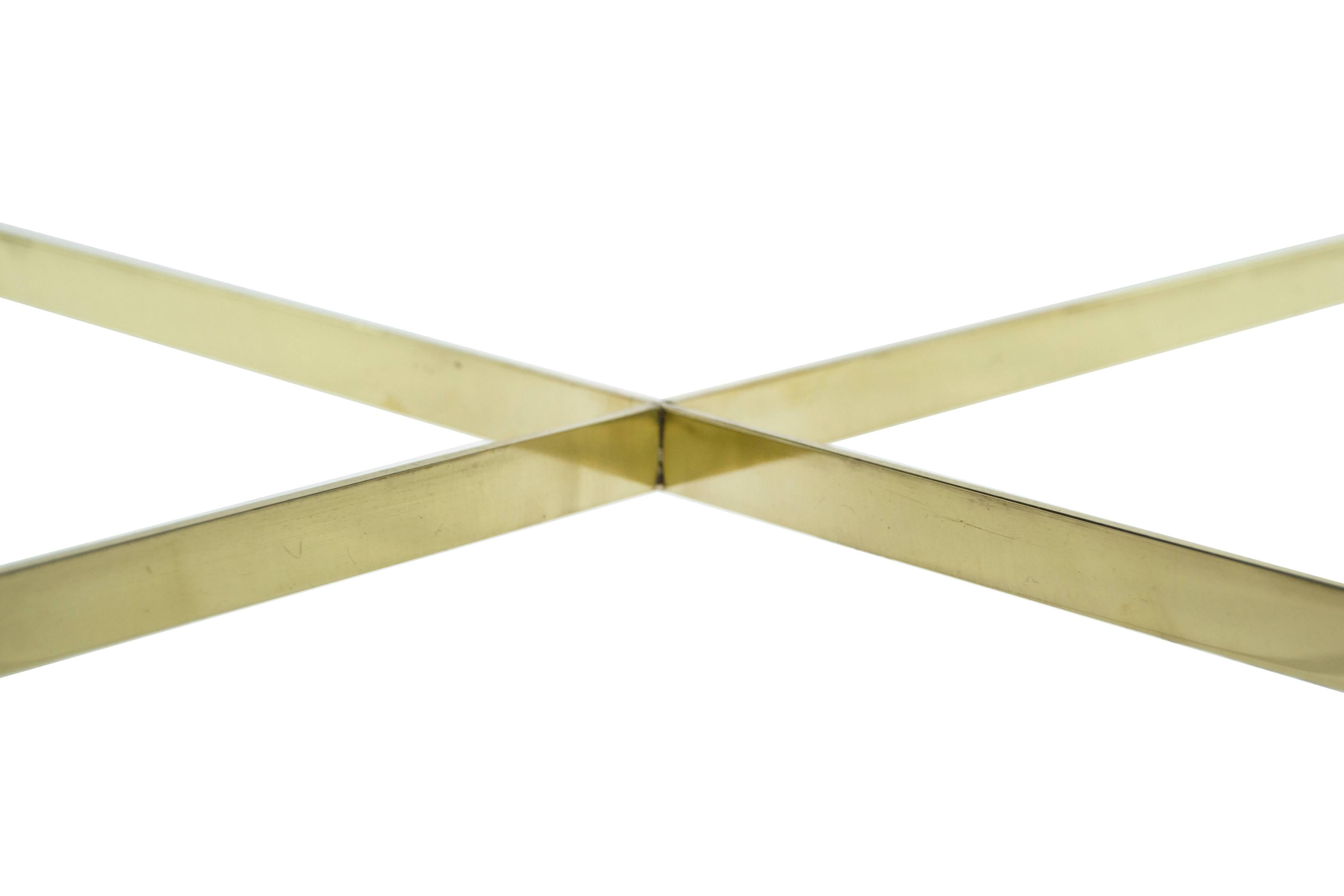 X-Base Brass Stools by Paul McCobb for Directional 1