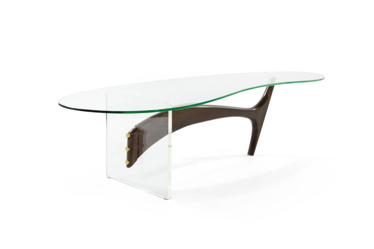 Mid-Century Modern Asymmetric Coffee Table at 1stDibs