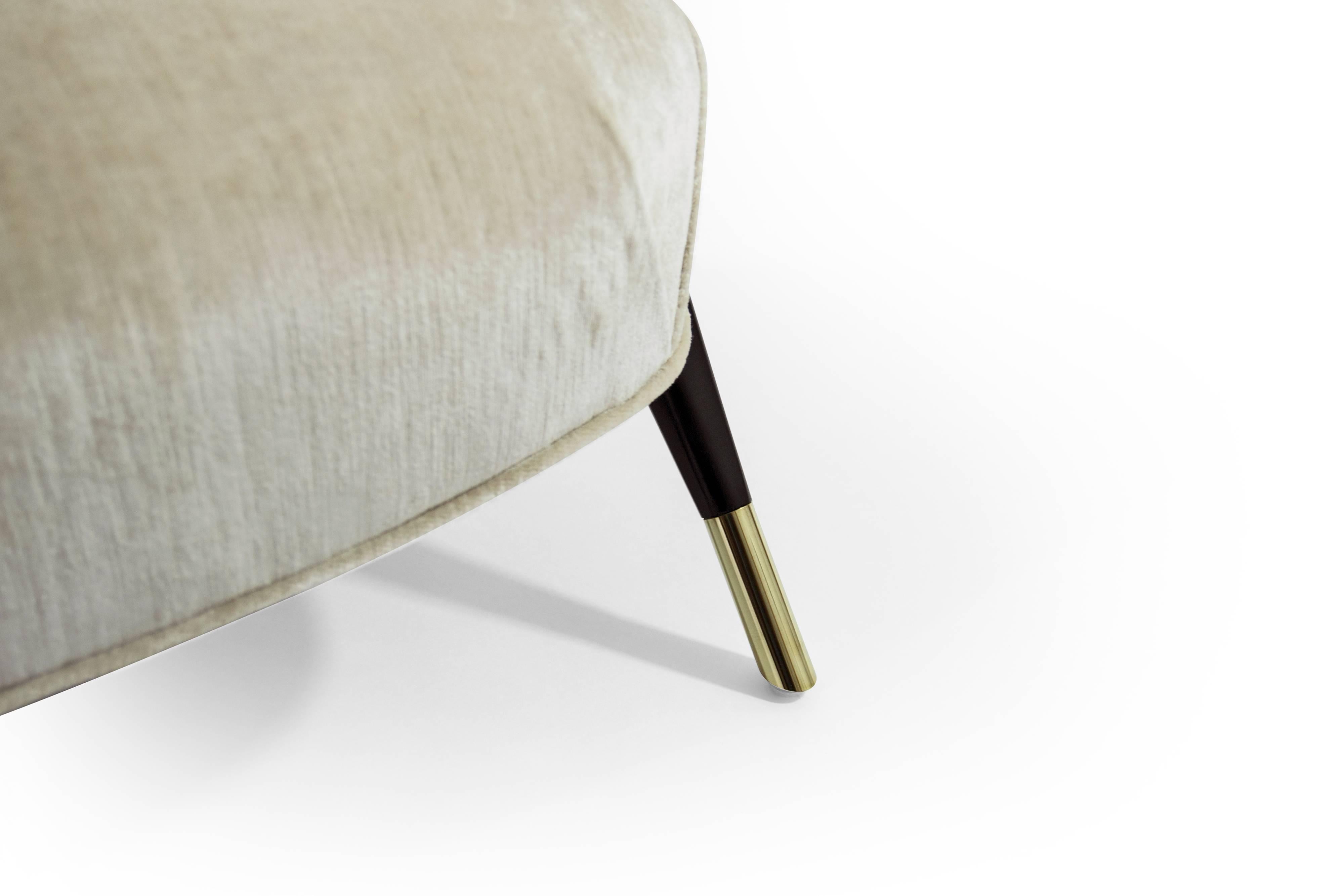 Modernist Karpen Lounge Chairs in Beige Chenille 2