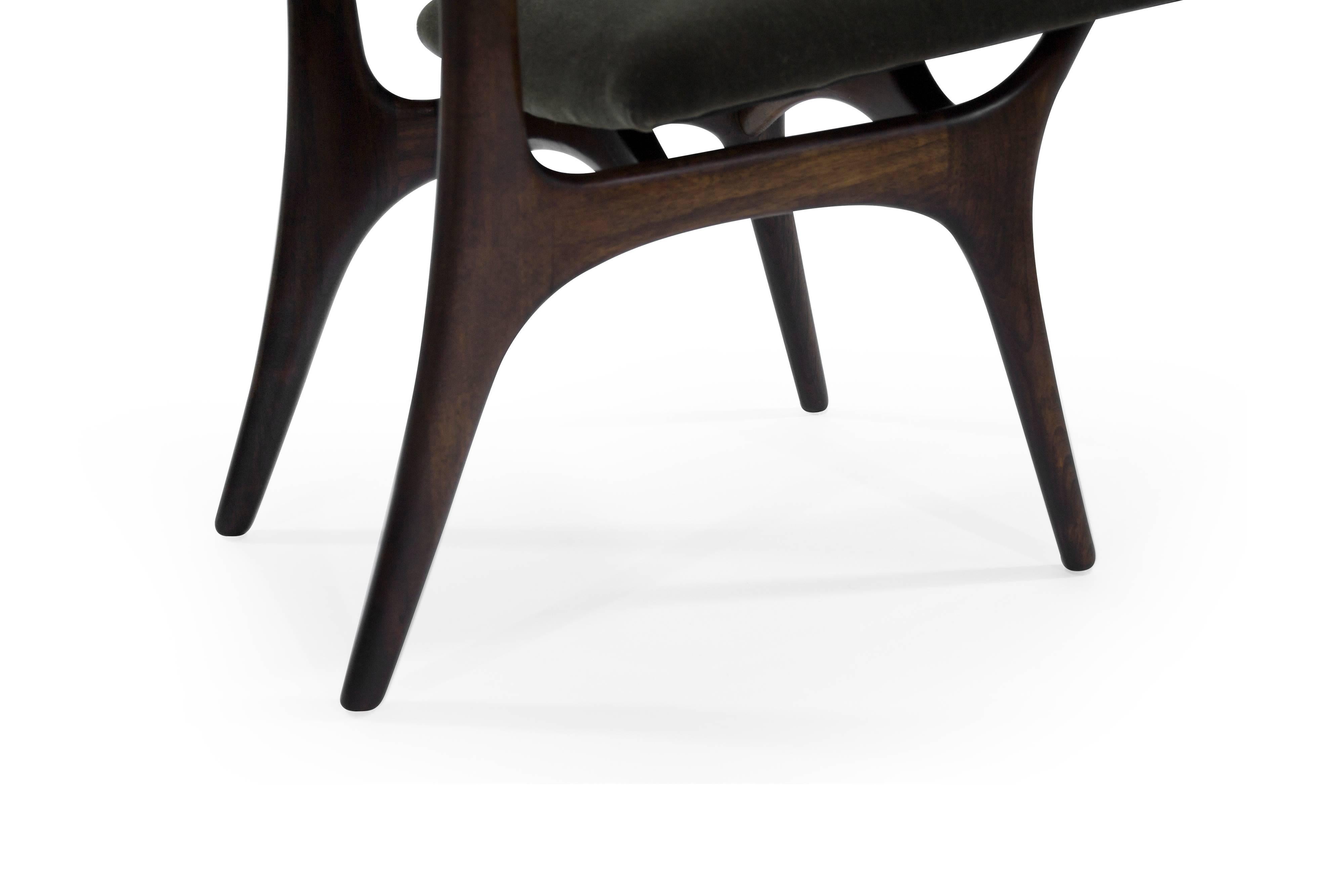 Mohair Vladimir Kagan Model 175A for Kagan-Dreyfuss Side Chairs