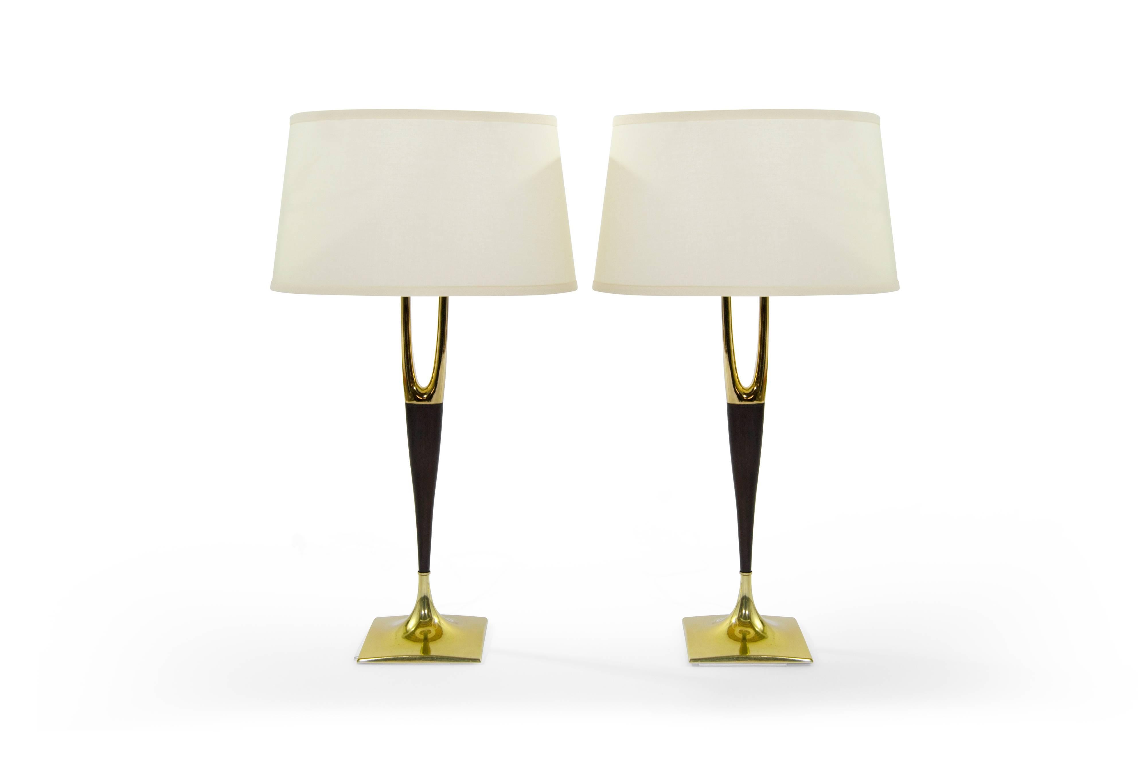 Mid-Century Modern Laurel Lamp Company Wishbone Table Lamps
