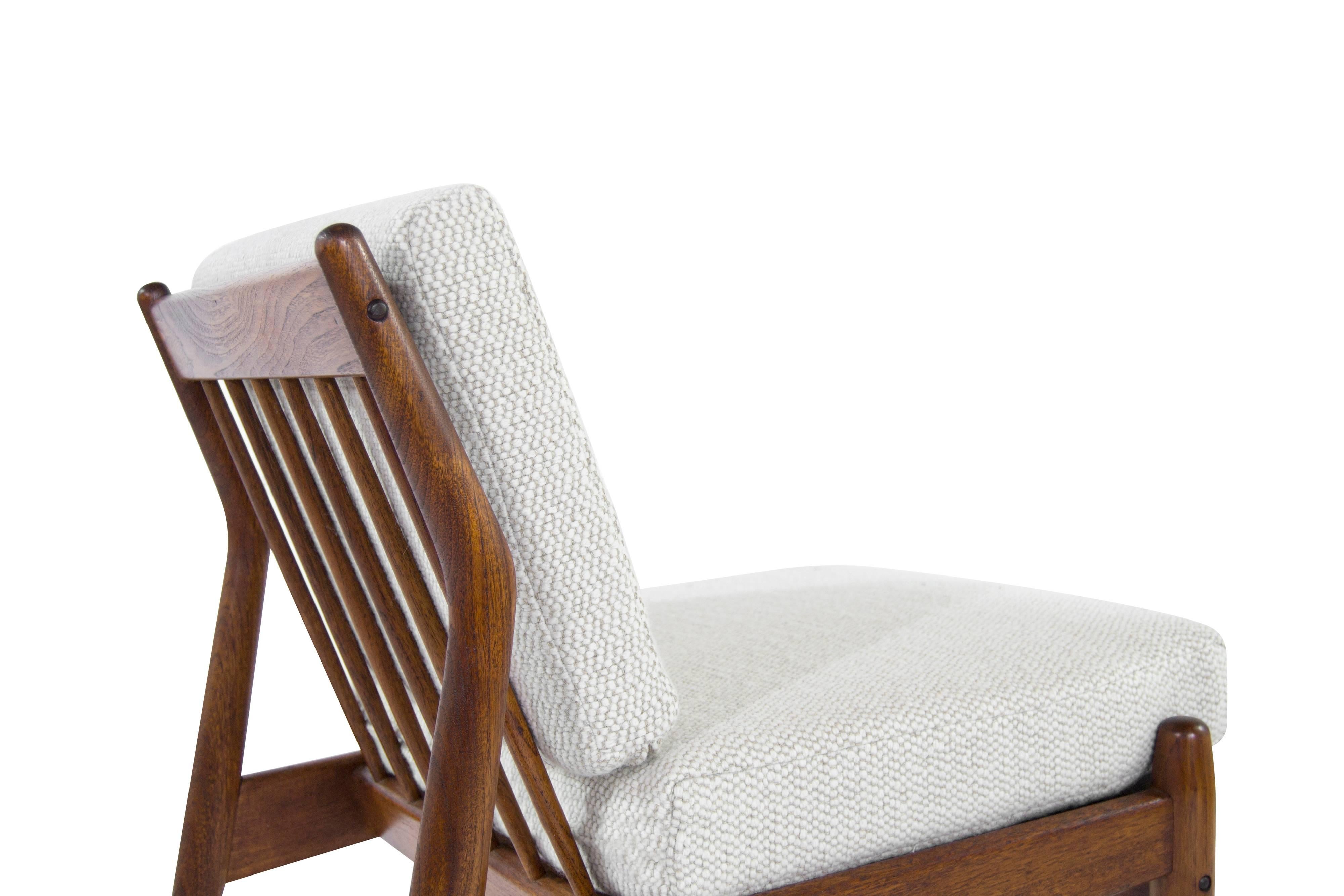 20th Century Scandinavian Modern Teak Slipper Chairs