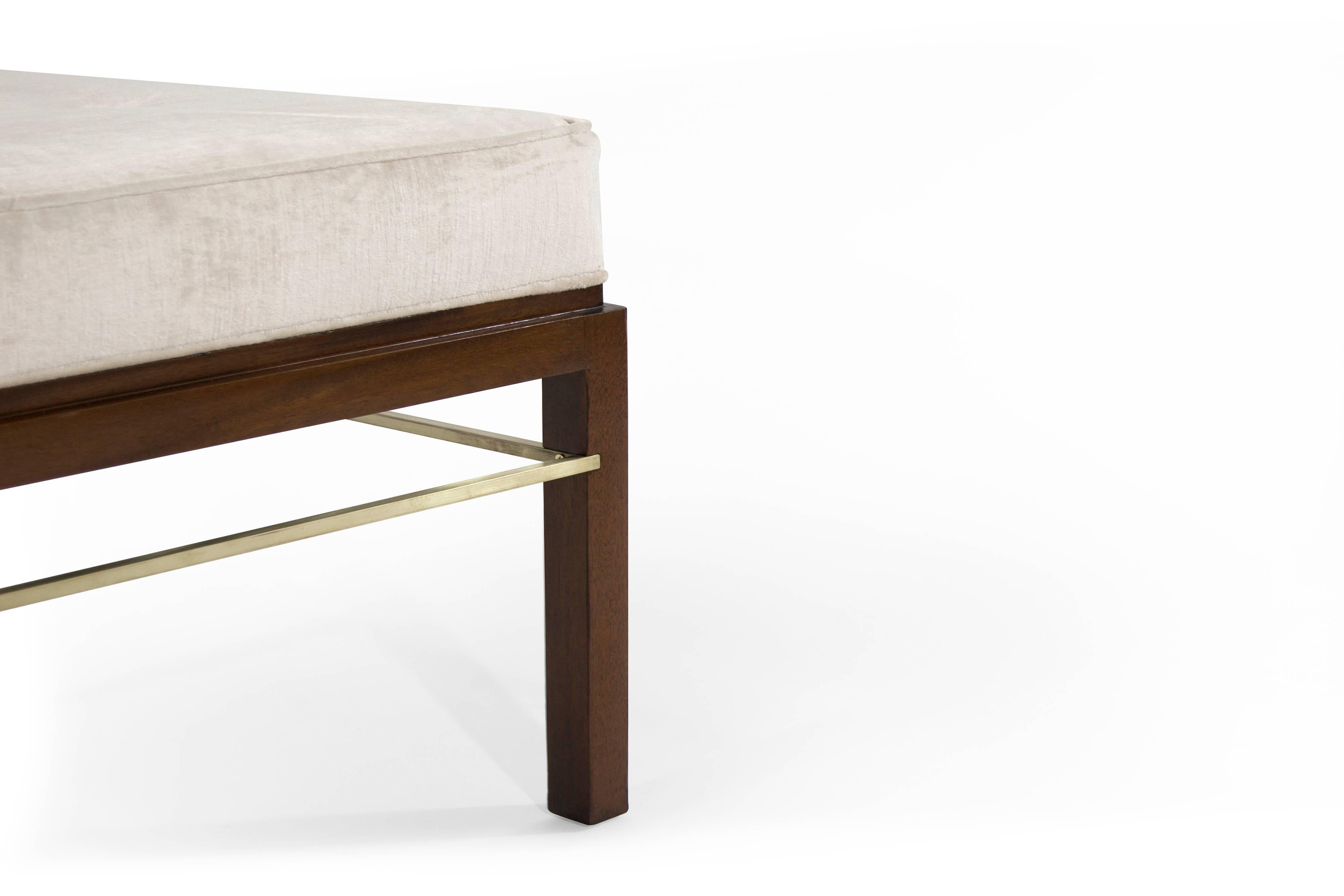 Edward Wormley for Dunbar Brass Stretcher Bench 3