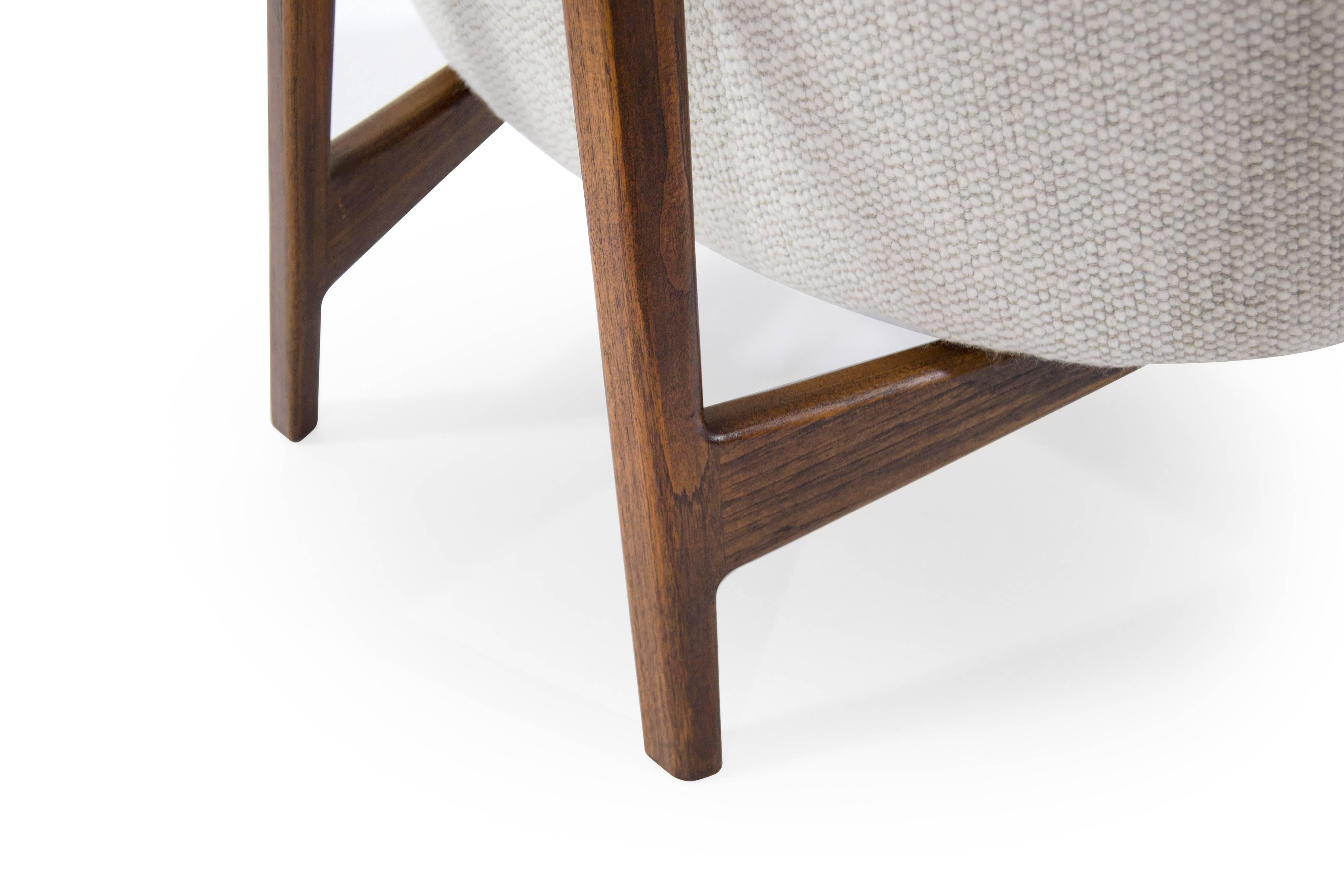 20th Century Jens Risom A-Line Lounge Chair, Model #2136