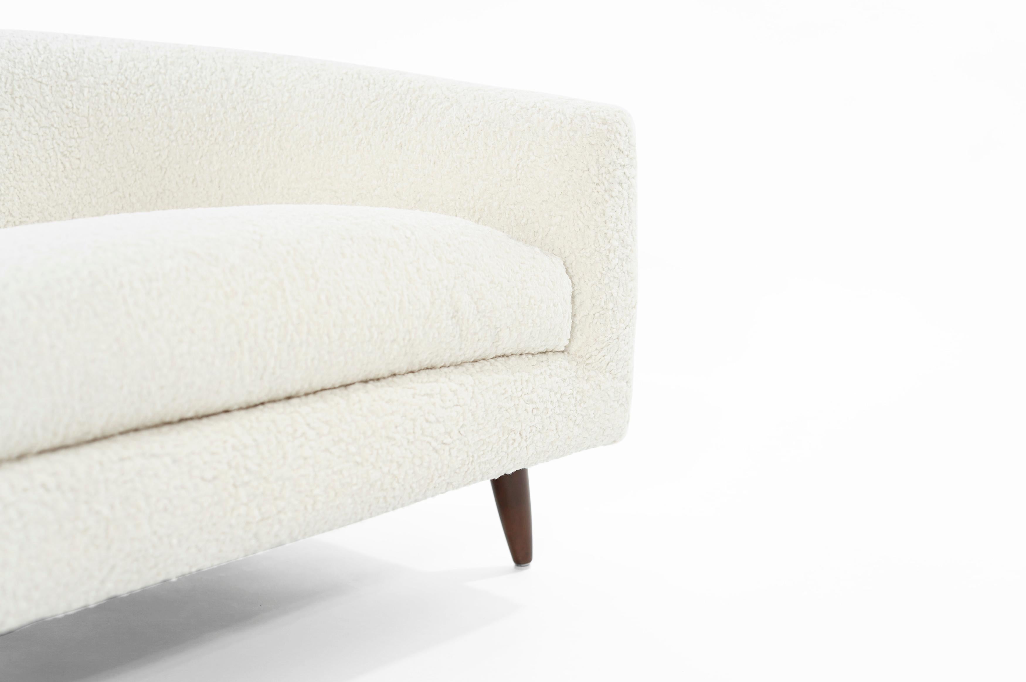 Mohair Adrian Pearsall for Craft Associates Cloud Lounges in Bouclé, Model 1415