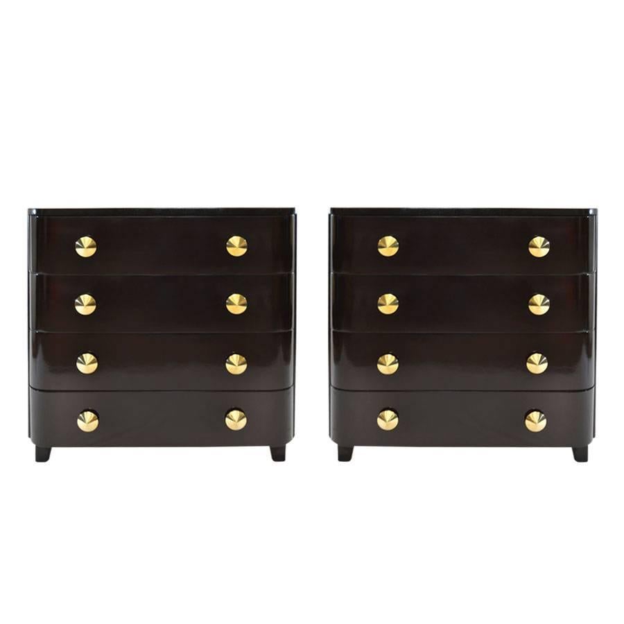 Early Pair of Bachelors Chests by Paul Frankl, 1940s
