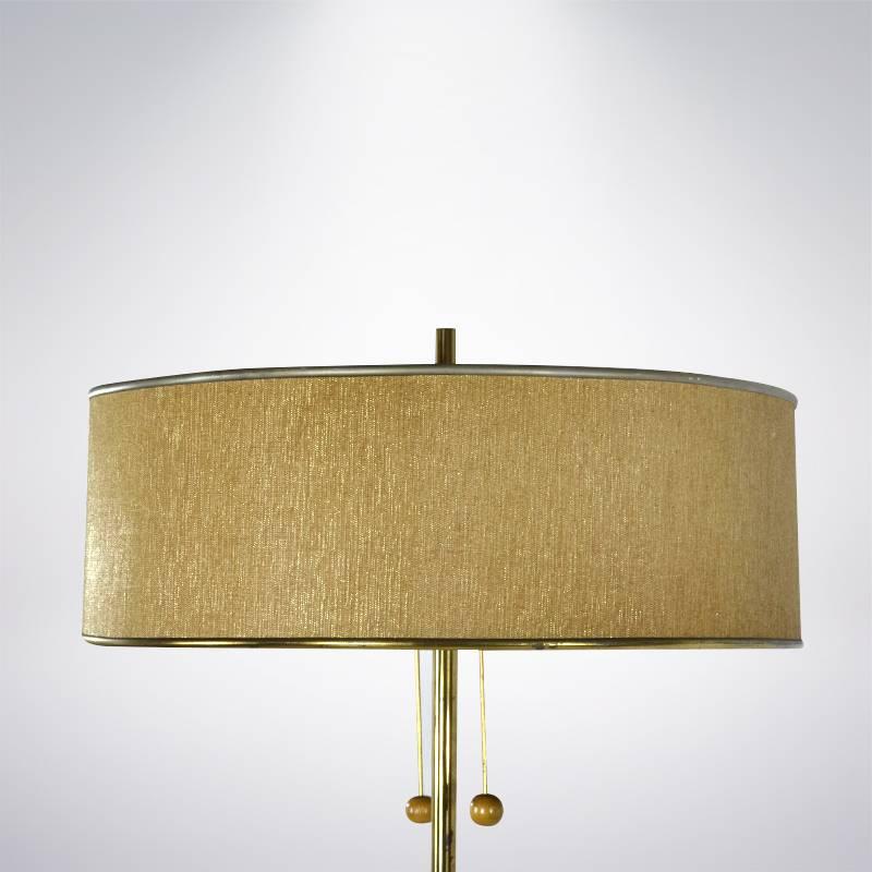 Gerald Thurston for Lightolier Brass Floor Lamp 1
