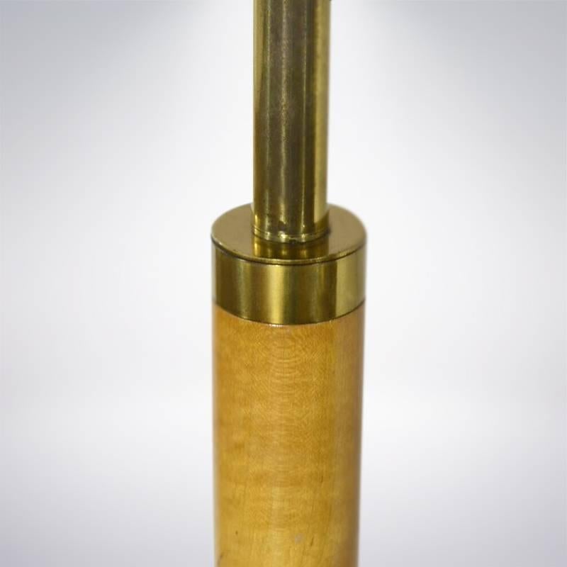 20th Century Gerald Thurston for Lightolier Brass Floor Lamp