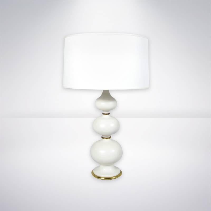 American Porcelain Table Lamp by Gerald Thurston for Lightolier