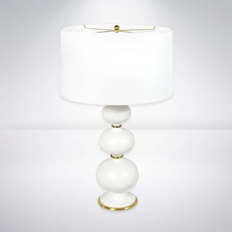 Mid-Century Modern Porcelain Table Lamp by Gerald Thurston for Lightolier