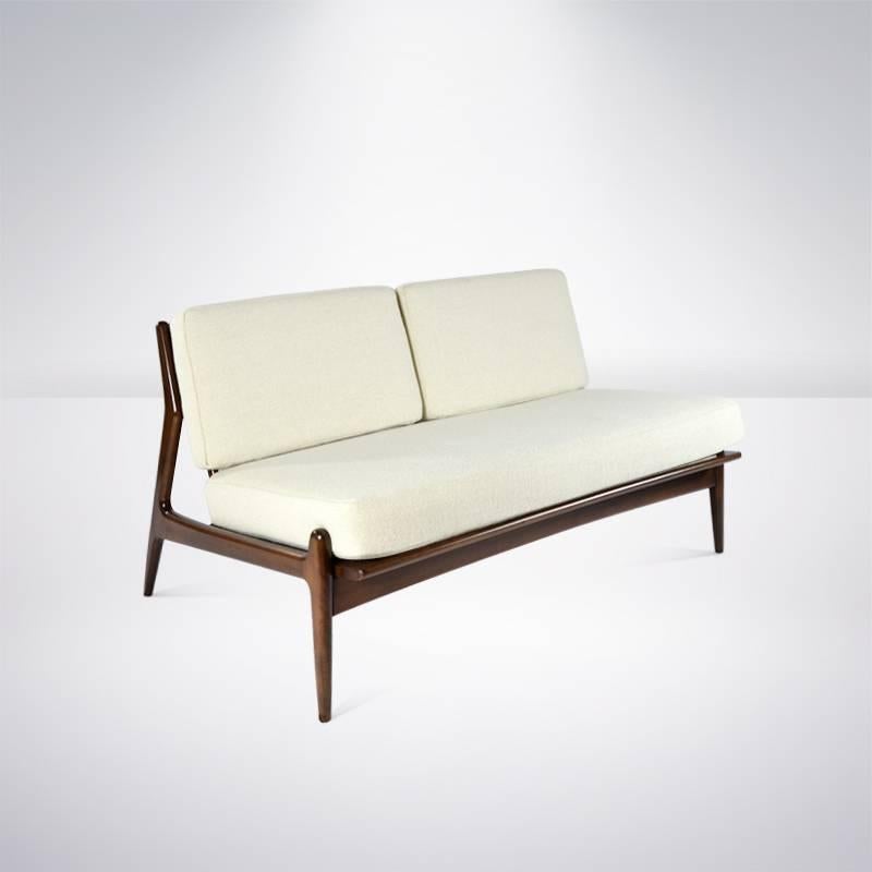 Scandinavian Modern Poul Jensen for Selig Armless Loveseat