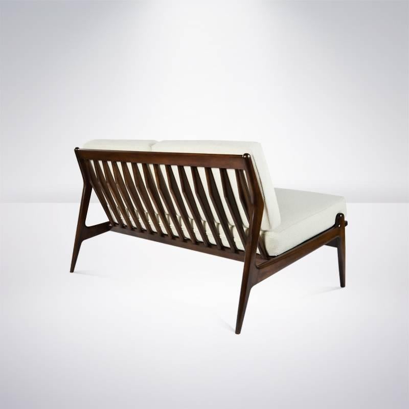 Poul Jensen for Selig Armless Loveseat In Excellent Condition In Westport, CT
