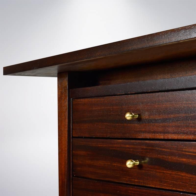 Paul McCobb Mahogany Desk, Calvin Collection In Excellent Condition In Westport, CT