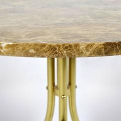 Italian Marble and Brass Occasional Table