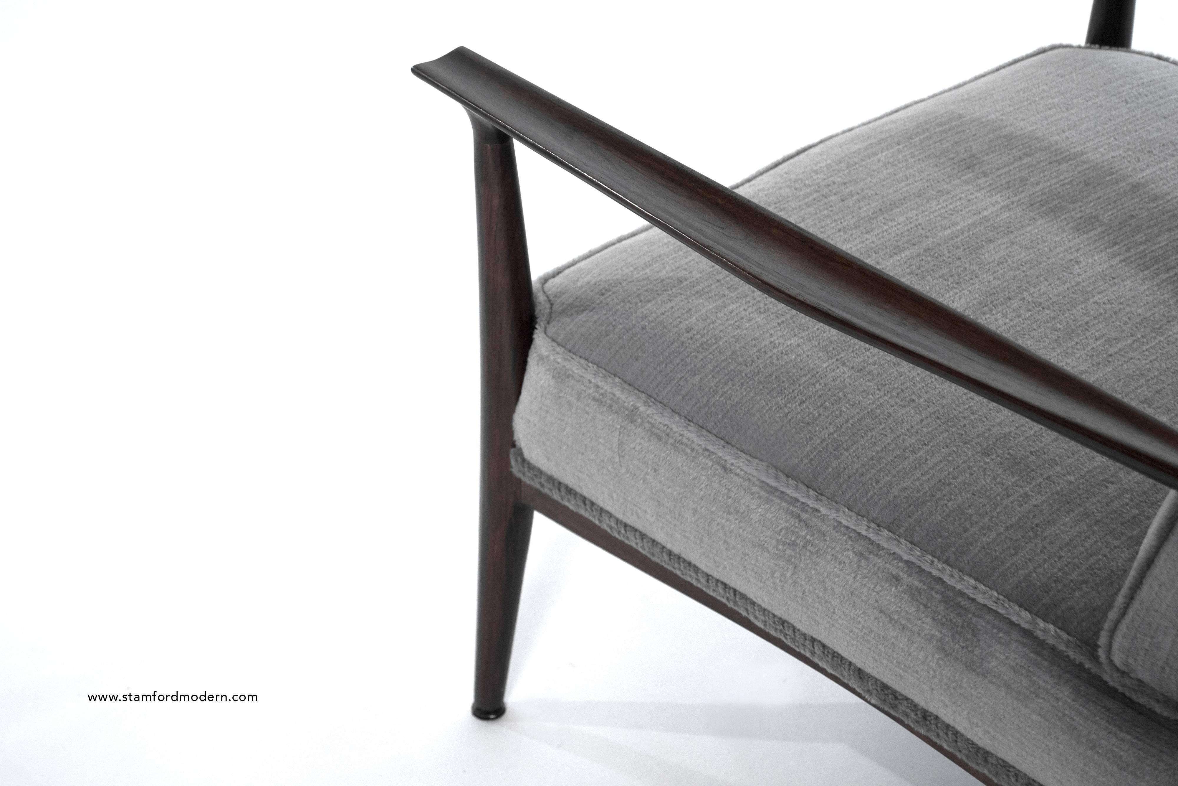 Paul McCobb for Directional Walnut Frame Lounge Chair 1