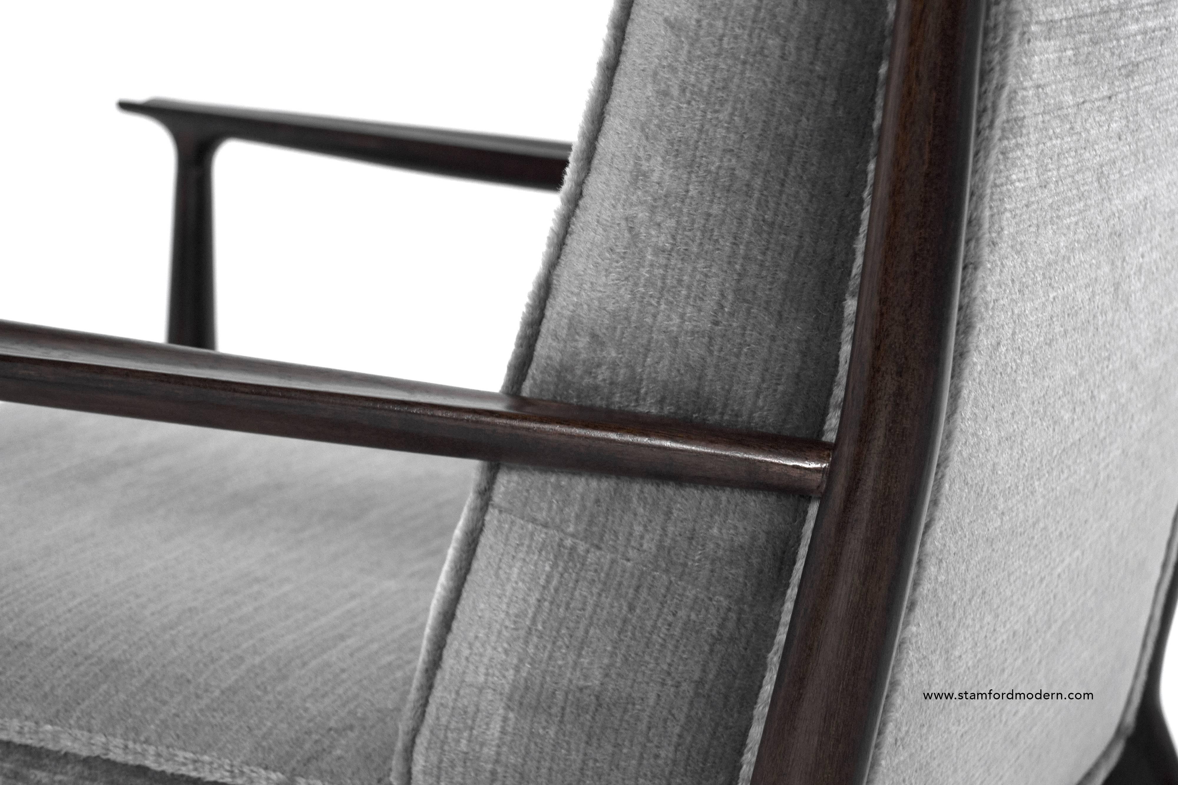 Paul McCobb for Directional Walnut Frame Lounge Chair 2