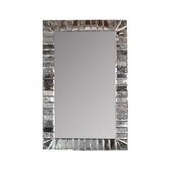 Faceted Antiqued Mirror