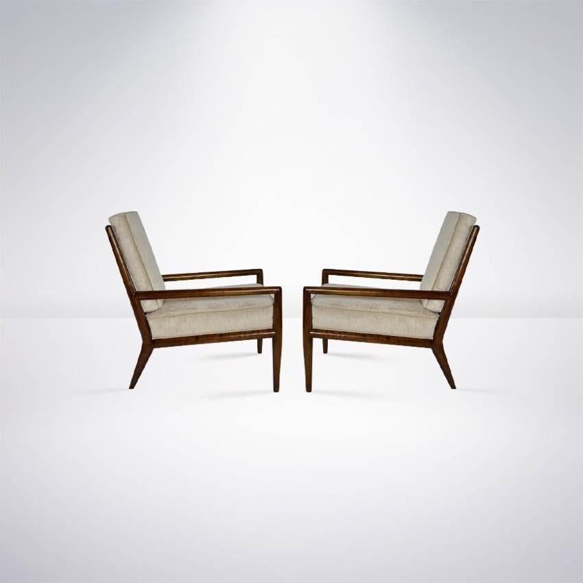 American Pair of T.H. Robsjohn-Gibbings for Widdicomb Lounge Chairs