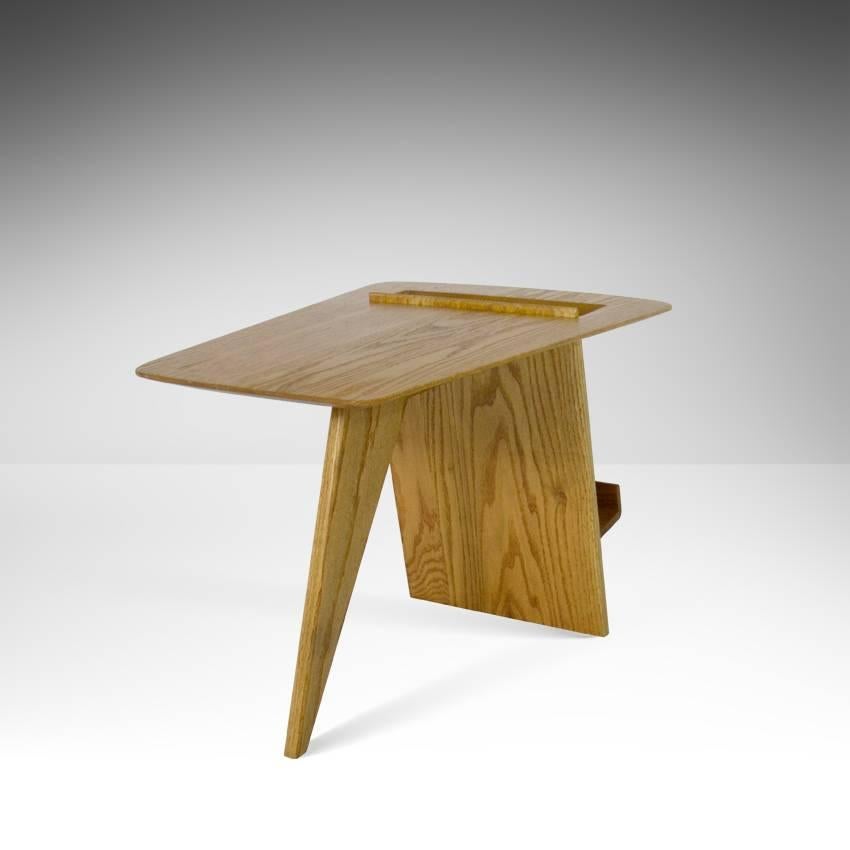 Mid-Century Modern Jens Risom Oak Magazine Table