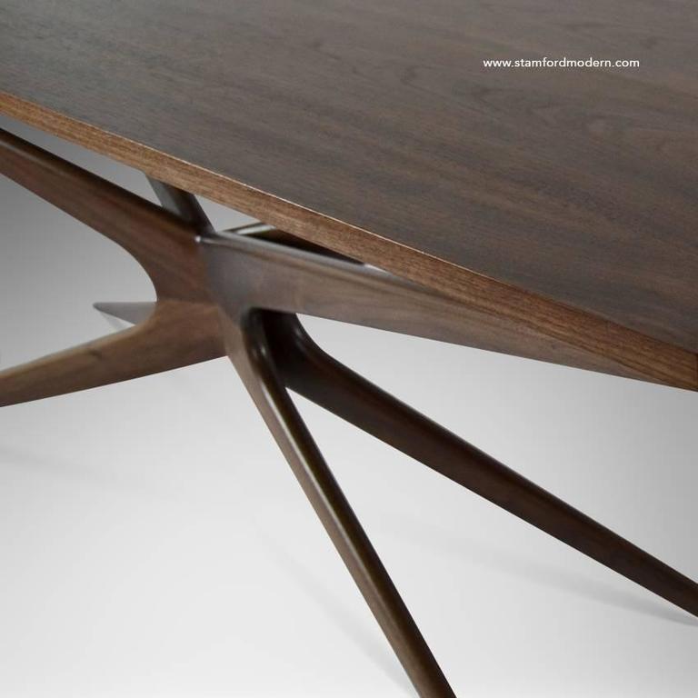 Sculptural Walnut Gazelle Console Table at 1stDibs