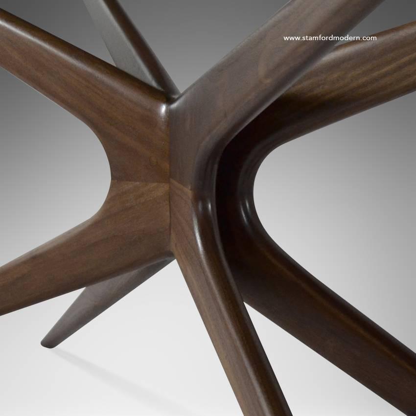 Sculptural Walnut Gazelle Console Table 1