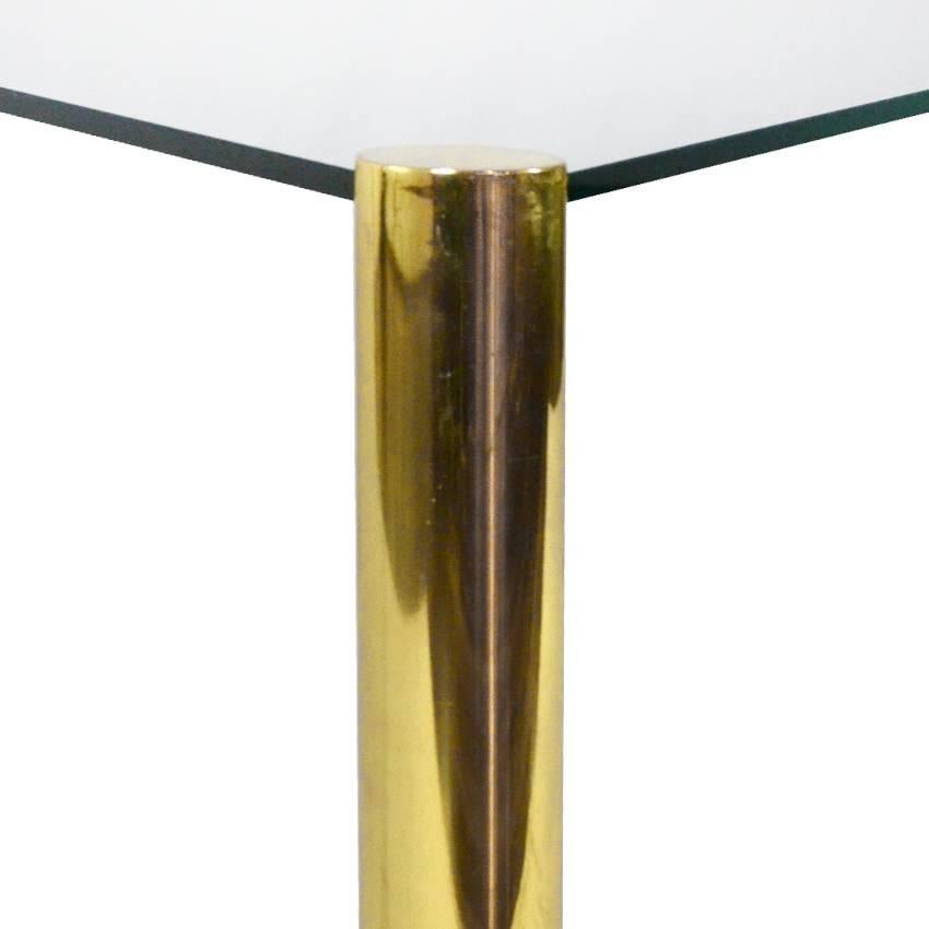 Glass Pace Collection Triangular Cocktail Table