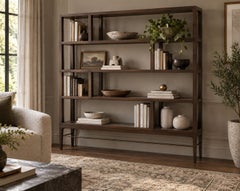 Linear Bookcase in Espresso Walnut by Stamford Modern