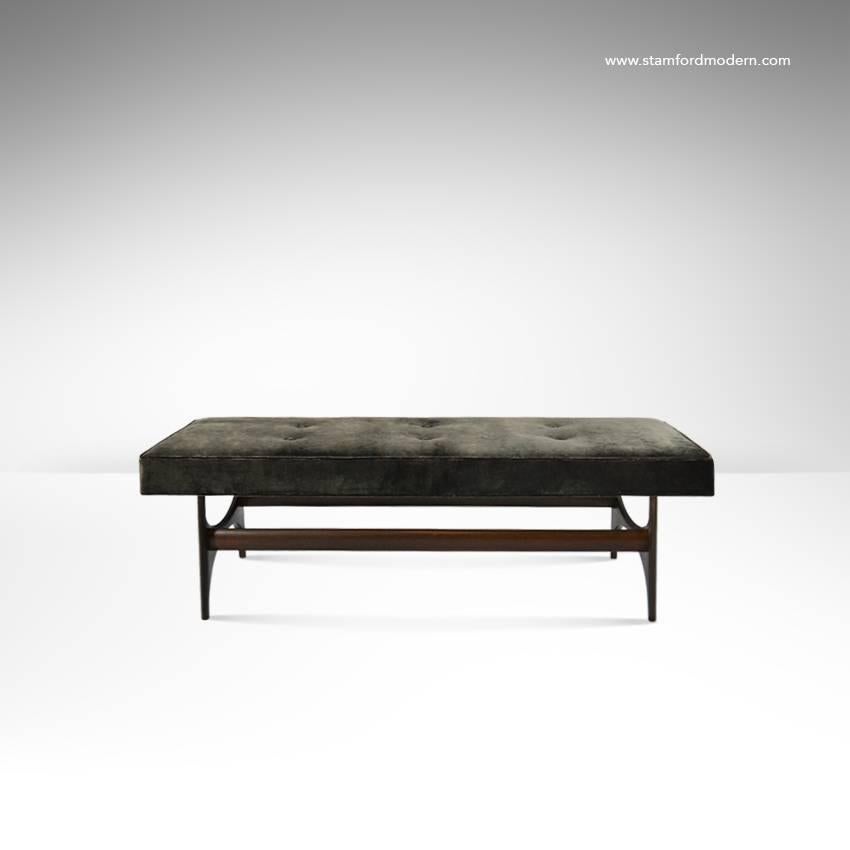 American Mid-Century Modern Sculptural Bench