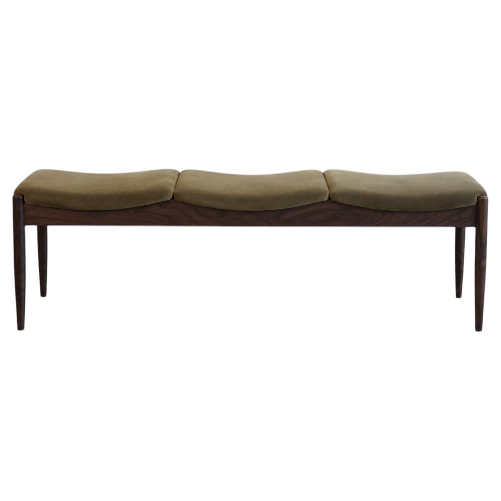 Wave III Bench in Espresso Walnut by Stamford Modern