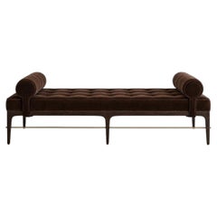 Linear Daybed – Double Bolster in Espresso Walnut Series 72