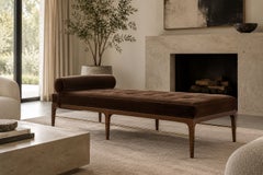 Linear Daybed – Double Bolster in Espresso Walnut Series 72