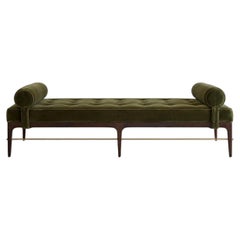 Linear Daybed – Double Bolster in Espresso Walnut Series 72