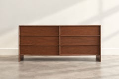 T.H. Robsjohn-Gibbings Thin-Line Walnut Dresser, C. 1950s