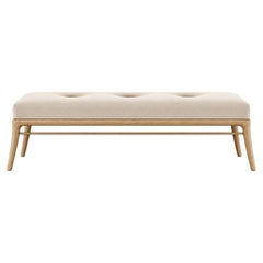 Sabre Leg Bench Series 60 in White Oak by Stamford Modern