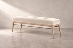 Sabre Leg Bench Series 60 in White Oak by Stamford Modern
