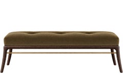 Sabre Leg Bench Series 60 in Espresso Walnut by Stamford Modern