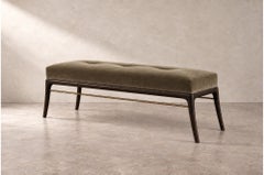 Sabre Leg Bench Series 60 in Espresso Walnut by Stamford Modern