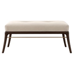 Sabre Leg Bench Series 36 in Dark Walnut by Stamford Modern