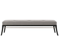 Sabre Leg Bench Series 72 in Blackout Oak by Stamford Modern