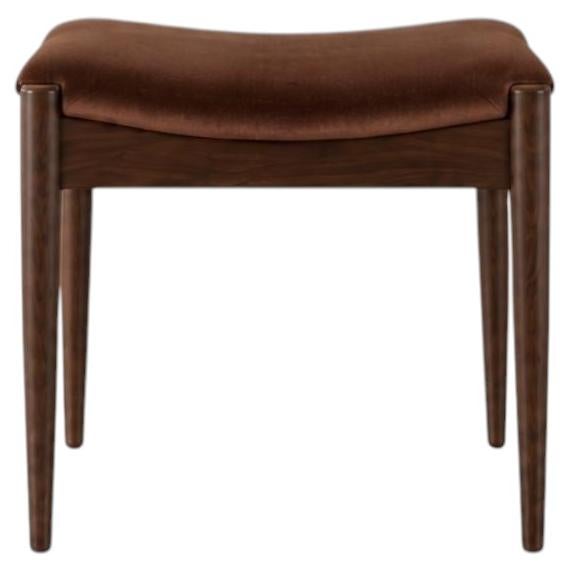 Wave Stool in Espresso Walnut by Stamford Modern For Sale