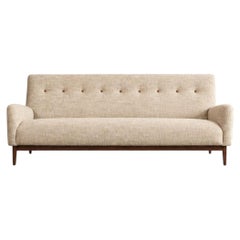 Mid-Century Modern Walnut Floating Sofa, Model U-150 by Jens Risom, circa 1950s