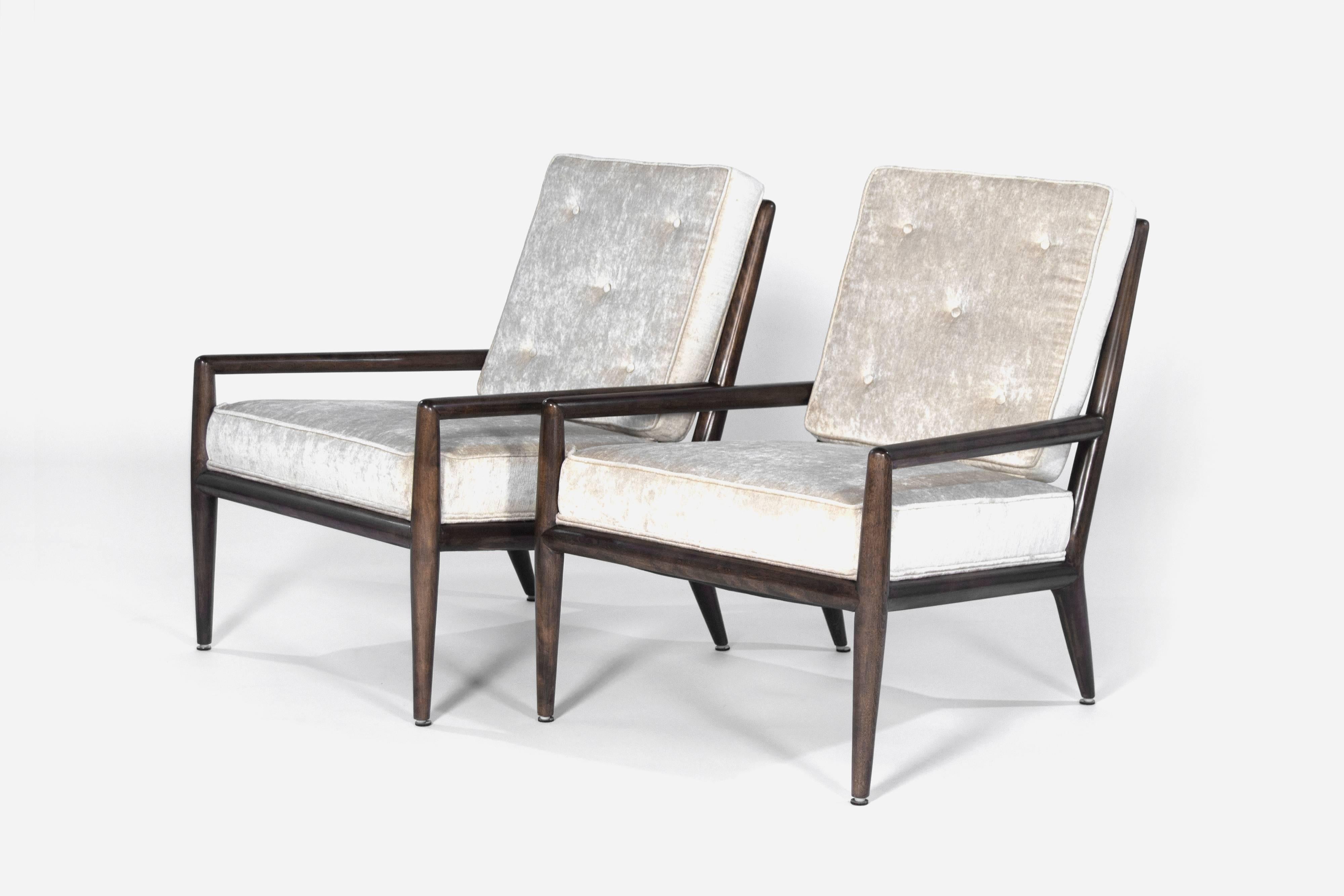 American Pair of T.H. Robsjohn-Gibbings for Widdicomb Lounge Chairs